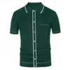 Men's T-Shirts Men's Short Sleeve Polo Shirt with Button Front and Collar | Classic and Stylish Design for Casual Formal Wear L230715