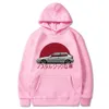 Hommes nostalgique voiture à capuche Jdm bande dessinée impression survêtement hommes sweat femme EK japonais Streetwear pull à manches longues ue