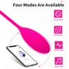 Vibrators New App Control Vibrating Egg Sex Toys для женщин беспроводной G Spot Stypulator Conture Vibrator Ben Wa Vaginal Kegel Ball 230627