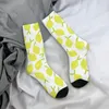 Calcetines de hombre Cool Lemon Flower Baloncesto Fruta Poliéster Largo para Mujeres Hombres Transpirable