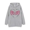 Heren Hoodies Sweatshirts Y2k Rits Hoodies Gothic Jas Mannen Vrouwen Liefde Print Grafische Rits Hoodie Harajuku Lange Mouwen Oversized Kleding Sweatshirt 230714