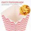 Servis uppsättningar 24 datorer Box Paper Candy Containers Party Snack Bucket Portable Popcorn Movie Night Fried