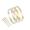 Love Bracelet Designer Bracelets Luxury Jewelry Women Bangle Classic 5.0 Titanium Steel Alloy Gold Plated Craft Colors Gold/Silver/Rose Never Fade 22ms H12