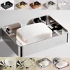 Soap Dishes Stainless Steel Soap Dish Bathroom Storage Soap Rack Plate Box Container Wall Storage Rack Holder 230714