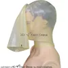 Transparent Sexy Latex Hood Costume Accessories With Feet Bag Zip At Back Without Nostril Open Rubber Mask 0205213N