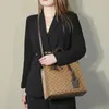 Kvällspåsar hög kapacitet Tote handväskor för kontorskvinnor trender pvc shoppare axel påse