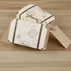 50 шт. Уникальная коробка для туристического багажника с Kraft Paper Suitcase Gift Tag Dustic Wedding Favors и подарки брачные сувениры Favour279q