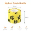 Boules 24 Rouleaux Bandage Élastique Auto-Adhésif Wrap Bande Cohésive Vétérinaire pour Chien Chat Cheval Animaux Animaux Cheville Entorses 230715