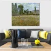 Canvas Art Meadow Claude Monet Painting Handmade Oil Reproduction High Quality