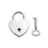 Hooks 2PCS Cute Pig Lock Heart Padlock Notebook Protection Decoration Accessories Wooden Box Wine Retro Bag Pendant