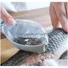 Meat Poultry Tools Fish Skin Brush Scra Fishing Scale Graters Fast Remove Knife Cleaning Peeler Scaler Scraper Green 189 V2 Drop D Dhbtc