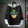 Erkek Hoodies Sweatshirts Feid Ferxxo Y2K Street Giyim Sıradan Patchwork Hoodie kurdeleleri Mektup Baskı Pullover Uzun Kollu Sweater 230714