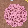 Table Mats Handmad Cotton Yarn Crochet Pads Round 20CM Napkin