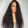 Peruca frontal de onda profunda cabelo humano brasileiro 13x6 Hd peruca frontal de renda encaracolada peruca de cabelo humano para mulheres peruca frontal de onda de água