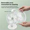 Elektrik Fanları Ev Masaüstü Elektrik Fan Taşınabilir USB Şarj Edilebilir Mini Fan Kablosuz Taşınabilir Hava Soğutma Masası Fan Dişli Rüzgar Ayarlanabilir