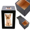 Other Cat Supplies Wooden Pet Dog Urn P o Cinerary Casket Memorial Box X5R6 230715