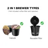 1pc Chulux Обновление кофеварка с одной подачей, пивовар для быстрого пивоварения 12 унций, совместимый с фильтром многоразового использования, автоматическим отключением, операцией одной кнопки