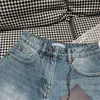 Shorts en denim pour femmes designer lettre pantalon badge mode