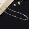 Chains 925 Sterling Silver 2mm 16/18/20/22/24/26/28/30 Inch Side Chain Necklace For Women Man Fashion Wedding Charm Jewelr