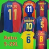 97 98-12 13 Rivaldo retrò maglie da calcio da uomo 100 ° Xavi Puyol A. Iniesta Ronaldinho Suarez Ibrahimouic A. Iniesta Pique Henry Football Shirt 666