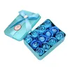 Decorative Flowers 12PCS Artificial Soap Rose Simulation Flower Romantic Valentine Day Gift With Box Party Wedding Decoration Mother's