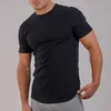 Męskie koszulki Plus Size Men Compression Sport T-shirt TOP TOP SALM SAMA SŁOCZNIKA KRÓTKO