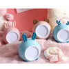 Luci notturne Cartoon Led Bambini Luce Ricaricabile Orecchie di cervo creativo Lampada da tavolo Protezione degli occhi Camera da letto Comodino Nightlight Gif