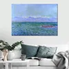 Claude Monet Canvas Art De Zee en de Alpen Met de hand gemaakt Olieverfschilderij Impressionistisch Kunstwerk Home Decor Modern