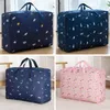 Duffel Bags Foldable Waterproof Luggage Bag Travel Clothes Storage Bags Zipper Handbag Printing Image Oxford Duffle bag Dustproof Moving Bag 230714