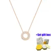 Chains Fashionable And Charming Jewelry Sterling Silver Circle Simple Modern Play Trend Classic Heart-Shaped Diamond Necklace.