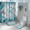Tende da doccia Farfalla colorata Tenda da doccia Stampa 3D Tenda da bagno Impermeabile per ragazze Donne Decorazioni per il bagno a casa Fiori Tende da bagno 230714