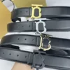 Ceintures réversibles pour hommes Ceinture en cuir de créateur Noir Marron Cinturones double face Lettre populaire Plaqué argent Bande lisse Accessoires de luxe pour jeans Pj010 C23 JCKJ