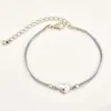 Charm Bracelets 4pcs/set Crystal Heart For Women Fishbone Bracelet Men Jewelry