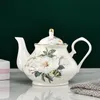 Garrafas de água European Bone China Bule 400ML Inglês Conjunto de Chá da Tarde HighGrade Porcelana Cafeteira Chaleira Resistente ao Calor 230714