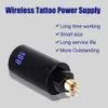 Tattoo Machine Professional Wireless Tattoo Power Supply RCA Jack LED Digital Screen Portable Mini Tattoo Battery For Rocket Tattoo Machine Pen 230714