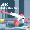 Sand Play Water Fun AK47 Pistola de agua automática completa Juguetes eléctricos para adultos Verano al aire libre Pistola de playa Juguetes para niños Niña Swinming Pool 230714