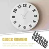 Wandklokken 5 Sets Sticker Nummers Klok Arabisch DIY Digitale Reloj De Pared Reparatie Decoratie