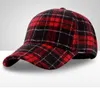 Ball Caps Winter Baseball Cap For Men Unisex Warm Hat Sport Decorate Travel Party Christmas Year Gift Plaid Classic