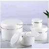 Bouteilles d'emballage 20/30/50/100/150 / 200G Bouteille portable blanche vide Pot de crème cosmétique en plastique rechargeable avec doublure intérieure 2021 V2 Dro Dhajz