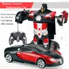 RC Robot 2in1 Électrique RC Voiture Transformation Robots One-key Déformation Voiture Extérieure Télécommande Sport Modèle De Voiture Enfants Garçons Jouets 230714