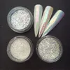 Nail Glitter 3 JarsSet Aurora Mermaid Unicorn Sequins 3D Art Chrome Pigment Powder Decoration Super Shining Effect 230714