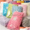 Gift Wrap 100G Colorf Shredded Crinkle Paper Raffia Candy Boxes Diy Gifts Box Filling Material Wedding Marriage Home Decoration 83 D Dhhc1