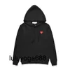 Erkek Hoodies Sweatshirts 23SS Tasarımcı Oynarlar Garcons Mektup Nakış Uzun Kollu Külot Kadın Kırmızı Kalp Gevşek Kazak Giyim Hoodie