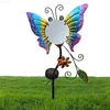 Decorações de jardim ao ar livre luzes solares decorativas à prova d'água borboleta luzes de fada movidas a energia solar decoração de jardim para caminho jardim gramado passarela l230715