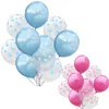 10pc lateksowy balon konfetti balony ślubne balony powietrzne kulki globos baby shower chłopiec dziewczyna z okazji urodzin Dekoracje dzieci Y2375