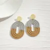 Dangle Earrings AENSOA Multiple Handmade Mutlicolor Painted Round Heart Acrylic Earring Irregular Geometric Abstract Jewelry 2023