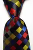 Vlinderdassen Mode geruite stropdas heren 9 cm zijden stropdas set rood blauw geel JACQUARD GEWEVEN