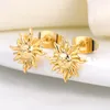 Ohrstecker Sonne für Frauen Edelstahl Böhmen Accessoires Mode Vintage Ohrring Geschenk Exquisiter Schmuck Tropfen Großhandel