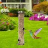 Tuindecoraties Duurzaam Wild Bird Hanging Feeder Roestvrij staal Bird Food Dispenser Container Tubular Anti-roest Outdoor Garden Decor Drop Ship L230715