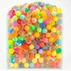 Imprezy balony 100pcs kolorowe odbicie gumowa piłka odbicie piłki zabawka ogród gier na świeżym powietrzu chłopcy i dziewczęta impreza z dniem